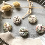 【お試しprice】フルネーム 刺繍 ブローチ (マグネット ヘアゴム 変更可)