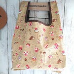 英字 ケーキ【コンビニ弁当サイズ】レジ袋型エコバッグ