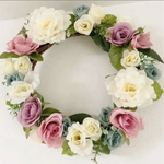 フラワーリース　薔薇のリース　直径30cm