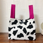 ハンドメイド★裏地・スナップボタン付き　エコバッグ　コンビニ　お弁当サイズ