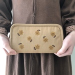 クッキーフラワーの手刺繍財布