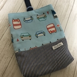 上靴入れ　シューズケース☆北欧　車　水色☆男の子
