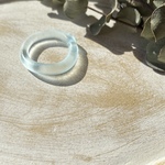 glass ring frost 薄水色水色 約14号