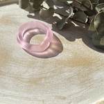 glass ring frost pink 約11号
