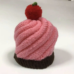 赤ちゃん ニット帽  手編み handmade   子供  カップケーキ型