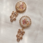 お花と姫な春のイヤリング/ピアス