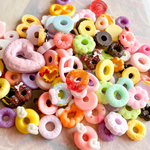 100個⭐︎ ドーナツパーツ詰め合わせ　スイーツデコパーツ アソート デコレーションパーツ　キャンディーパック作り[1-5]