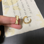 4個✦デザインチタンフープピアス　