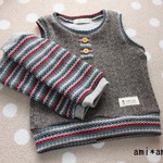 【セット販売♪】ベスト×レッグウォーマー　80size 