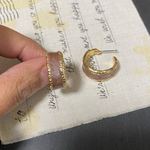 4個✦デザインチタンフープピアス　