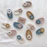 【選べる2個セット】モリーフラワーのパッチンピン