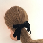 【数量限定800円SALE】ベロアたらりんリボンヘアゴム