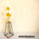 【再販】　mimibaton ステンドグラス♡小さな一輪挿し