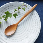 再販-九州北部豪雨で倒れた木で作ったスプーン（古木紅梅2）長さ19.5cm