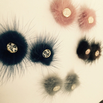 冬限定！fur×子花柄  イヤリング