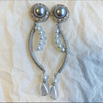 シルバーパールピアス