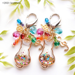 ご新規様&minne購入歴2回未満の方限定 降り積もるシリーズ　カラフルミニにゃんこチャーム(左右のご指定はお受けできません)