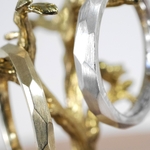『kô-ri』氷の結婚指輪 ペアリング 2本セット (プラチナ or ゴールド)( アイスマット仕上げ) ブライダル 結婚指輪のオーロ