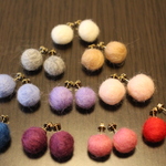 ころころ＊羊毛フェルトピアス