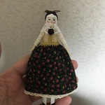 木製ペグドール風人形・ミニチュアドール♡薔薇♡木製洗濯ばさみ♪