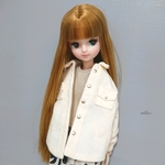 リカちゃん コーデュロイシャツ(ホワイト)