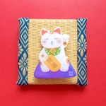招き猫さんの開運ブローチ✨