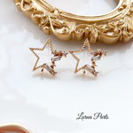4pcs デザインスターピアス