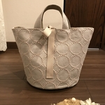 【受注製作】ミナペルホネン 丸底トートバッグ