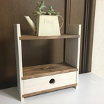 二段ラック(ダークブラウン色)