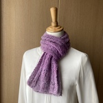 段染めモヘア混ウールのマフラー