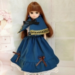 リカちゃん服96【再販13】　ケープ＆ワンピースセット