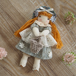 送料無料[045]ハンドメイド☆女の子ドール☆ブローチ