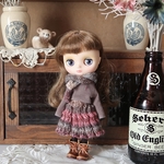 ＊ミディブライス＊毛糸のフレアースカートセット＊４点セット＊1203＊ブライスアウトフィット＊blythe outfit＊