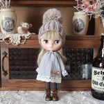 ミディブライス＊スモックワンピース＊３点セット＊1201＊ blythe outfit＊ブライス ＊