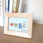 洗濯物刺繍の壁飾り