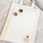 【SALE】Cafe-sweets☆羊毛刺繍トート〜ショートケーキ🍰
