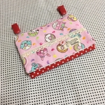 移動ポケット　クロネコ柄　ブラック　黒　クリップ付き