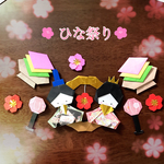 ひな祭り＊ミニ壁面飾り　折り紙　3月