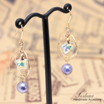 星空Balloon(369) ピアス/イヤリング/ノンホールピアス/樹脂ピアス