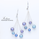 Shiny Blue(371) ピアス/イヤリング/ノンホールピアス/樹脂ピアス
