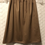 シンプルギャザースカート　キャメル