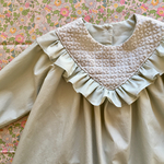 ❁完成品❁ Ｖヨークフリルワンピース 小さなプルメリア 100サイズ