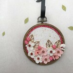 フレームレースフラワー　桜　刺繍枠