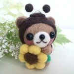 【ａ様ご予約品】てんとう虫くまちゃんのストラップ 