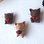 チョコレートみたいな猫さんトリオ