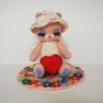hamakayo さまオーダー品☆夢みるピンクのくまちゃんとお花のじゅうたん