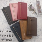 iPhone12 ファスナーポケット付きレザーケース TPU iPhone ケース ジッパー コイン 小銭 カバー スマホケース