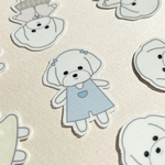 フレークシール　マルチーズのまるちゃん②