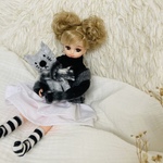 送料無料リカちゃん　6点セット ねこちゃんとおうち時間コーデ