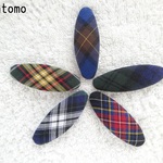 5cm タータンチェックのパッチンピン 